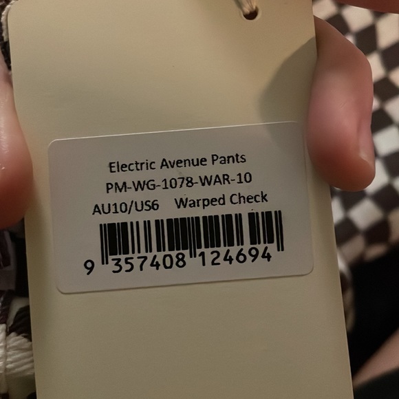 PEPPERMAYO Electric Avenue Pants - Warped Check - Size 6 - Picture 6 of 6